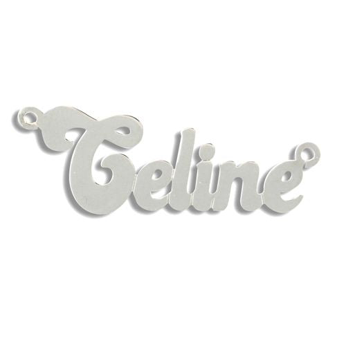 9ct White Gold Personalised Nameplate – Imperial Time