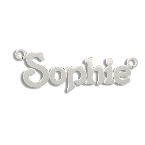 9ct White Gold Personalised Nameplate – Imperial Time
