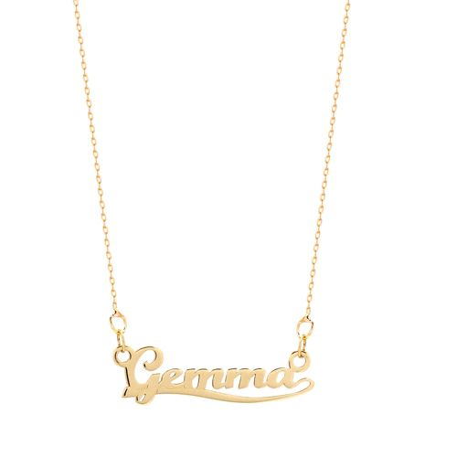 9ct Yellow Gold Personalised Nameplate – Imperial Time