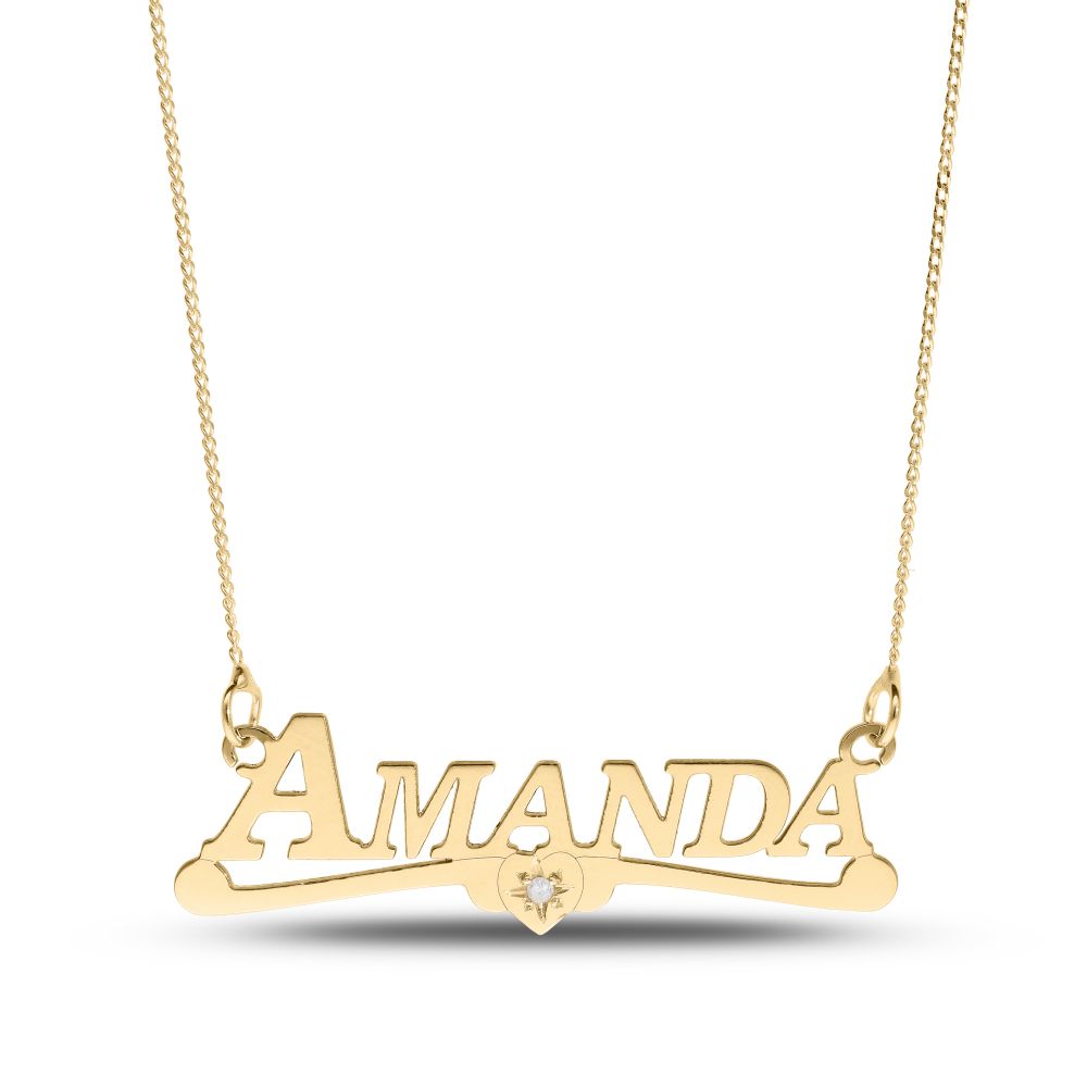 9ct Yellow Gold Personalised Nameplate – Imperial Time