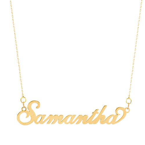 9ct Yellow Gold Personalised Nameplate – Imperial Time