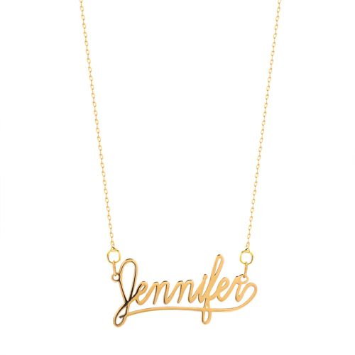 9ct Yellow Gold Personalised Nameplate – Imperial Time