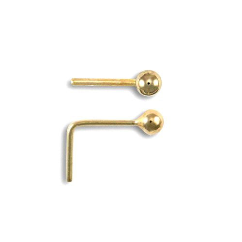 9ct Yellow Gold Nose Stud – product view