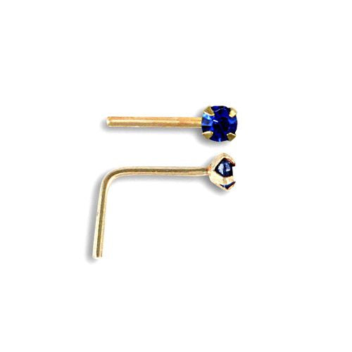 9ct Yellow Gold Nose Stud – product view