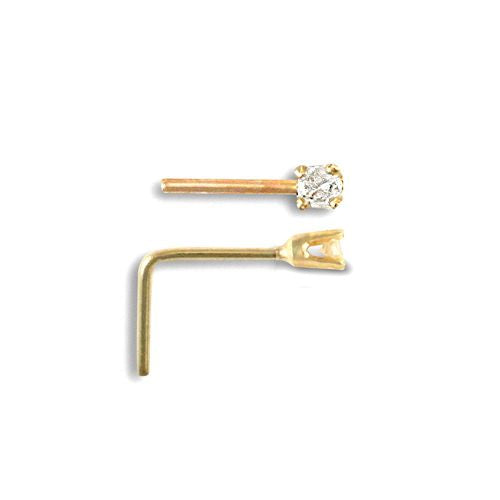 9ct Yellow Gold Nose Stud, 10mm — JN JNS063