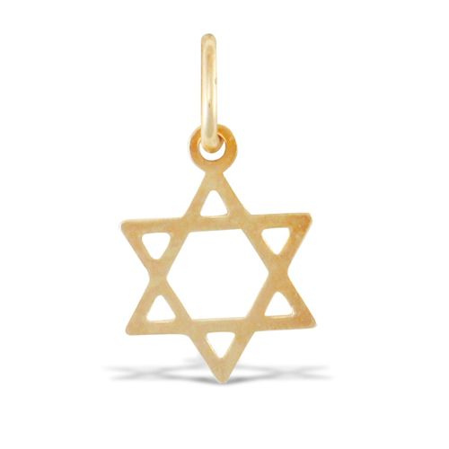 9ct Yellow Gold Star Of David Charm – Imperial Time