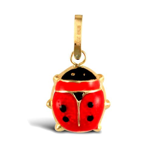 9ct Yellow Gold Enamel Ladybird Charm – Imperial Time