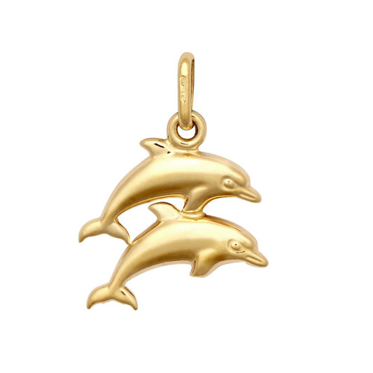 9ct Yellow Double Dolphin Charm – Imperial Time