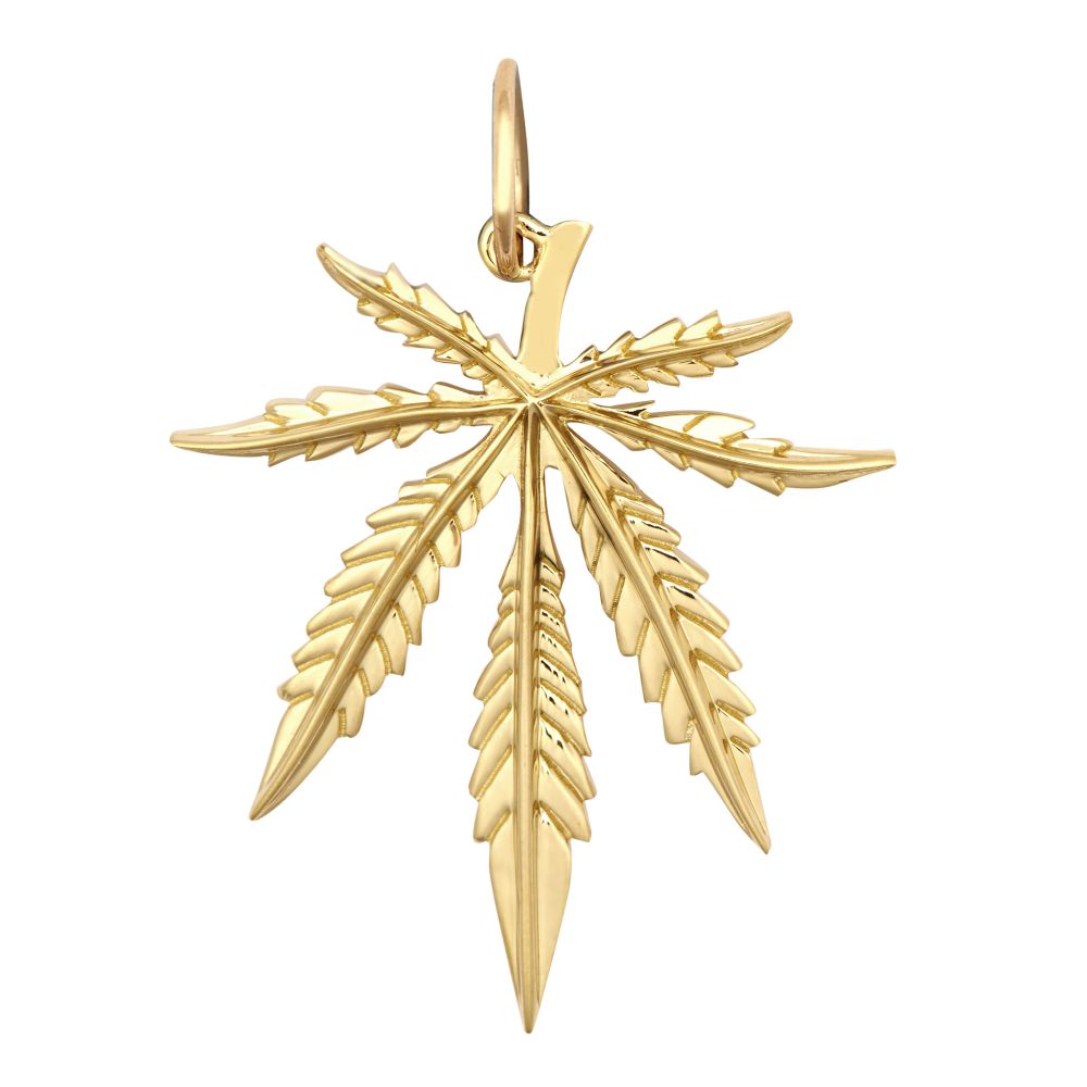 9ct Yellow Gold Leaf Pendant – Imperial Time