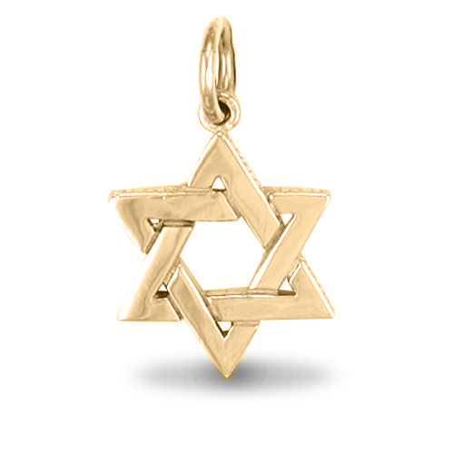 9ct Yellow Gold Star Of David Pendant – product view