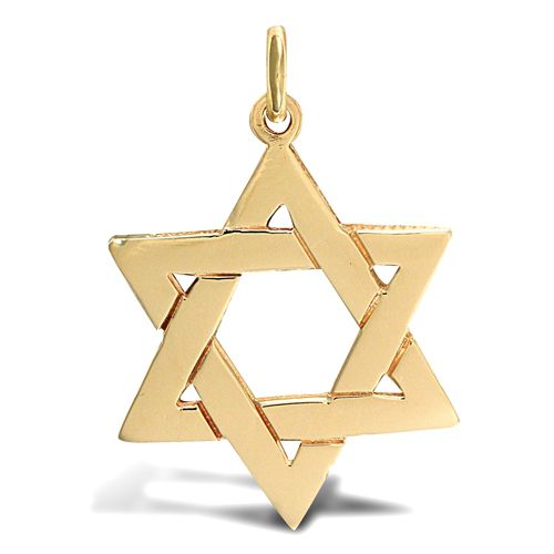 9ct Yellow Gold Star Of David Pendant – product view