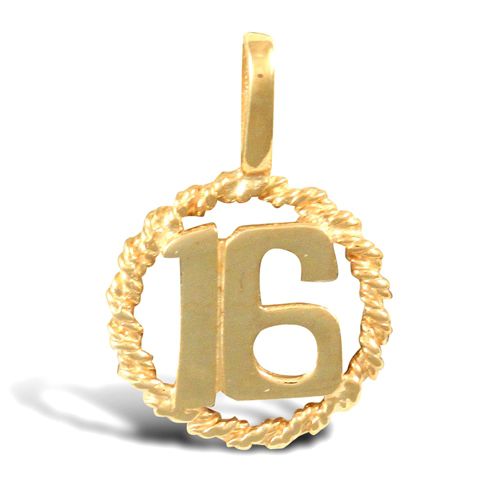 9ct Yellow Gold 16 Rope Pendant – Imperial Time
