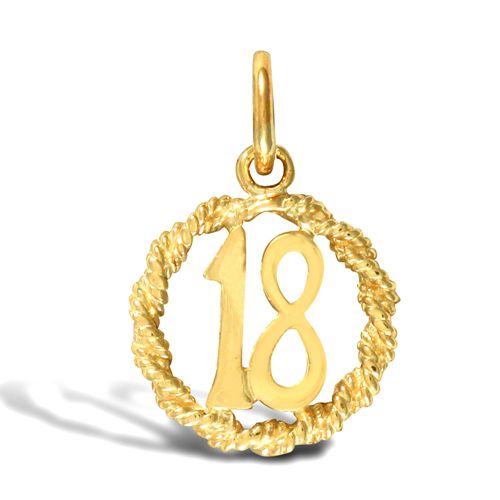 9ct Yellow Gold 18 Rope Pendant – Imperial Time