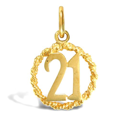 9ct Yellow Gold 21 Rope Pendant – Imperial Time