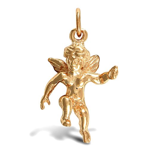 9ct Yellow Gold Cherub Pendant – Imperial Time