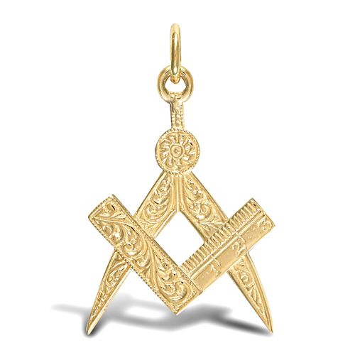 9ct Yellow Gold Masonic Pendant – Imperial Time