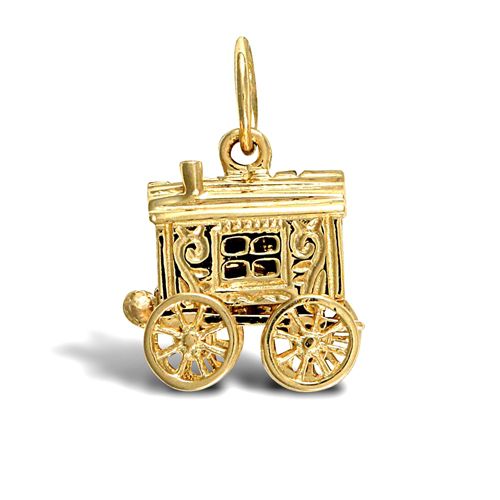 9ct Yellow Gold Gypsy Carriage Pendant – Imperial Time