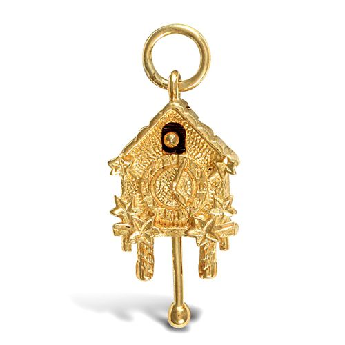 9ct Yellow Gold Cuckoo Clock Pendant – Imperial Time