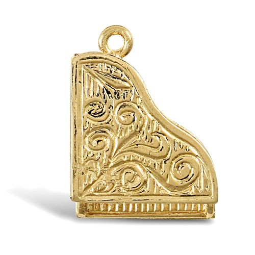 9ct Yellow Gold Grand Piano Pendant – Imperial Time