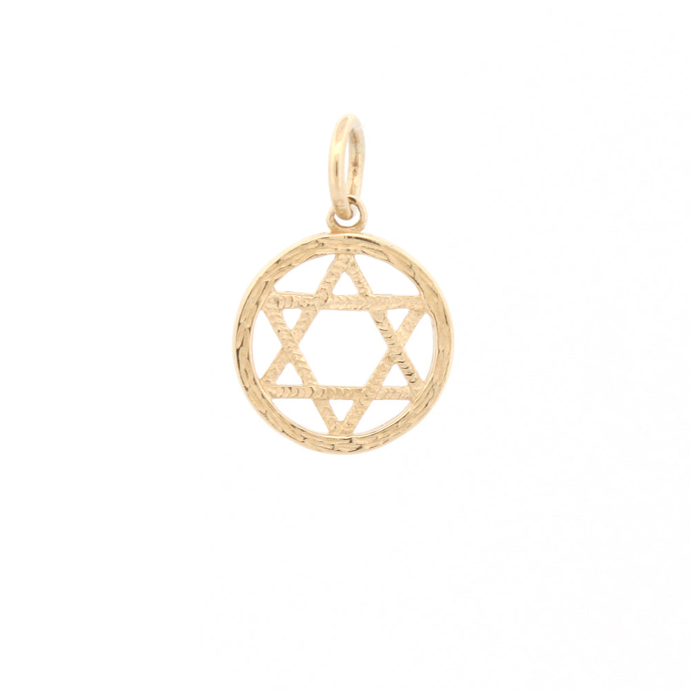 9 Karat Gelbgold Davidstern Anhänger
