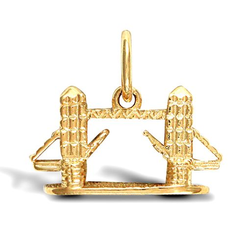 9ct Yellow Gold Tower Bridge Pendant – Imperial Time