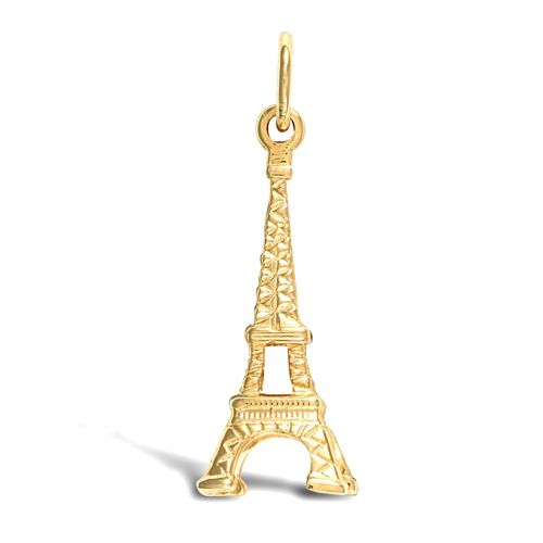 9ct Yellow Gold Eiffel Tower Pendant – Imperial Time