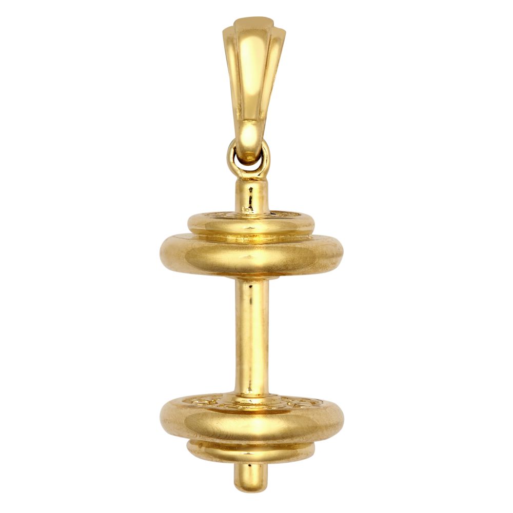 9ct Yellow Dumbbell Pendant – Imperial Time