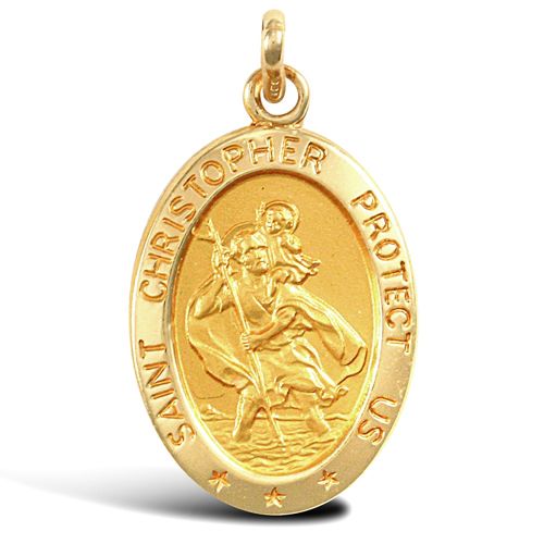 9ct Yellow Gold St Christopher Pendant – Imperial Time