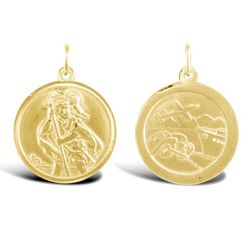 9ct Yellow Gold St Christopher Pendant – Imperial Time