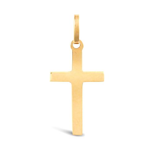 9ct Yellow Gold Plain Solid Cross – Imperial Time