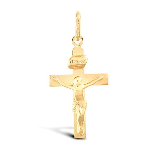 9ct Yellow Gold Plain Crucifix – Imperial Time