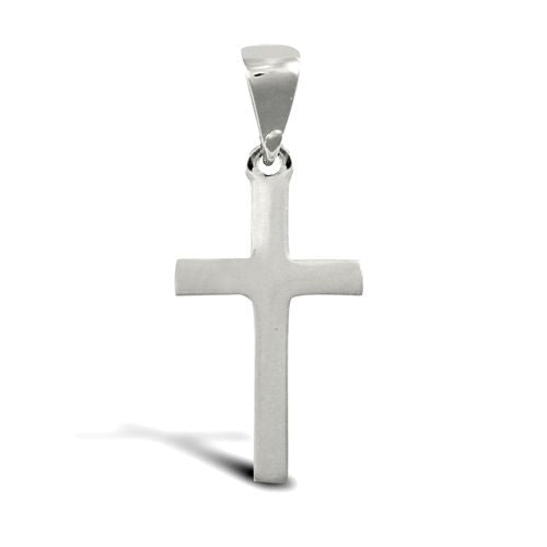 9ct White Gold Solid Cross – Imperial Time