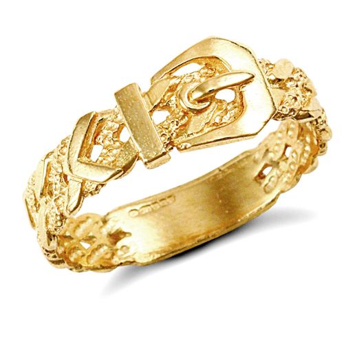 9ct Yellow Gold Buckle Ring – Imperial Time