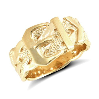 9ct Yellow Gold Buckle Ring – Imperial Time