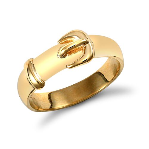 9ct Yellow Gold Buckle Ring – product view