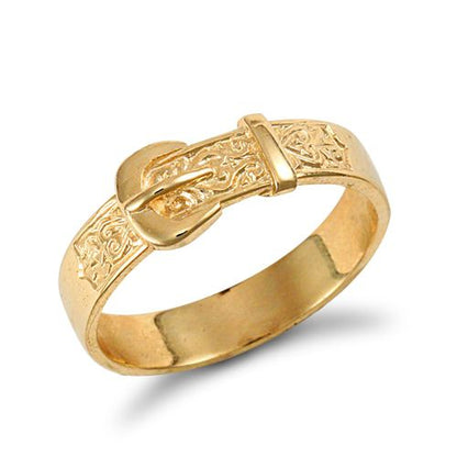 9ct Yellow Gold Buckle Ring – Imperial Time