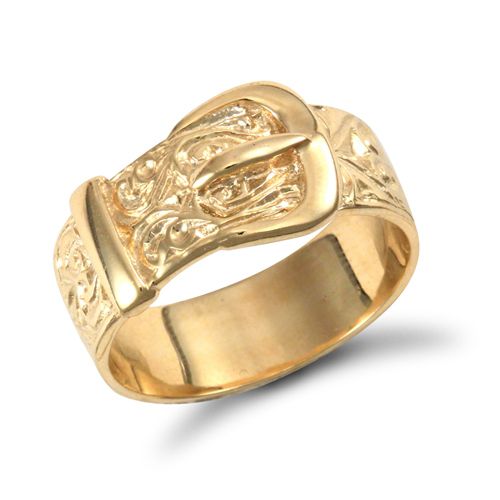 9ct Yellow Gold Buckle Ring – Imperial Time