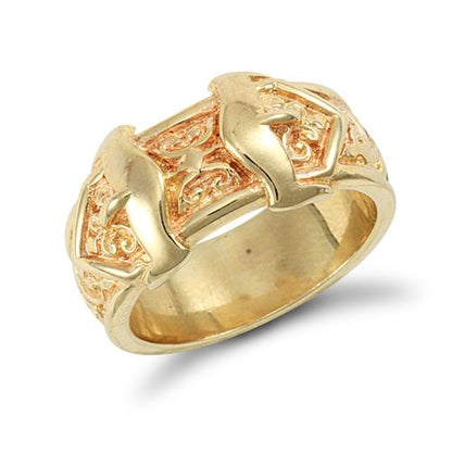 9ct Yellow Gold Double Buckle Ring – Imperial Time