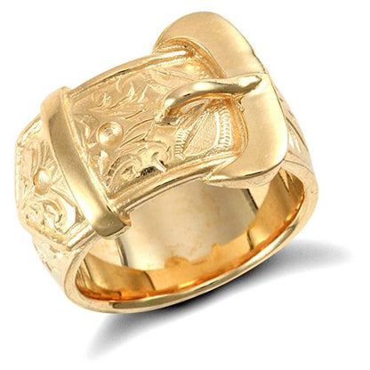 9ct Yellow Gold Buckle Ring – Imperial Time
