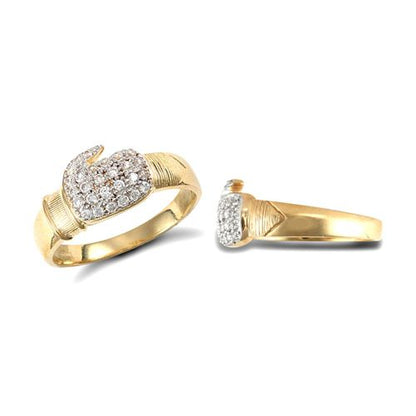 9ct Yellow Gold Cubic Zirconia Boxing Glove Ring – Imperial Time