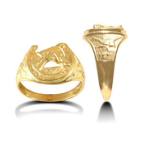 9ct Yellow Gold Horse Shoe Ring – Imperial Time