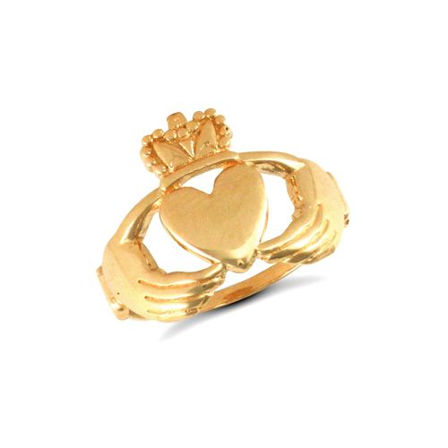 9ct Yellow Gold Claddagh Ring – Imperial Time