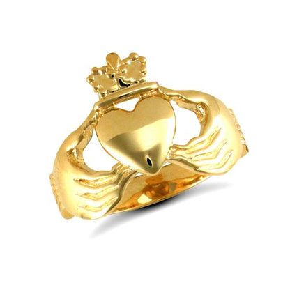 9ct Yellow Gold Claddagh Ring – Imperial Time