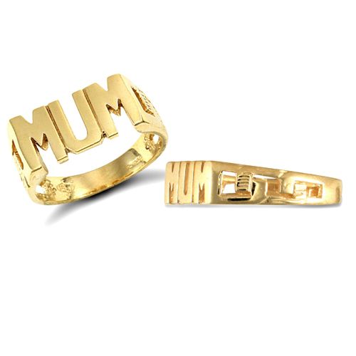 9ct Yellow Gold Mum Id Ring – Imperial Time