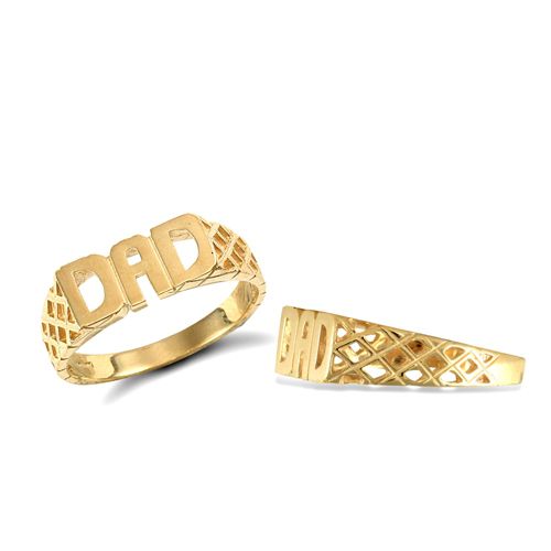 9ct Yellow Gold Dad Ring – Imperial Time