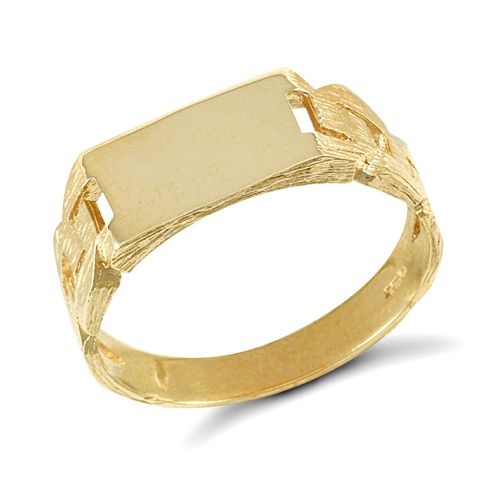 9ct Yellow Gold Signet Ring – Imperial Time