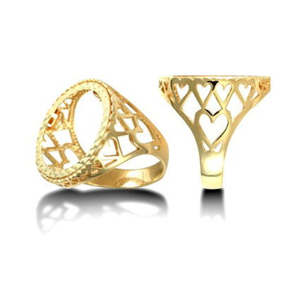 9ct Yellow Gold Full Sovereign Ring – Imperial Time
