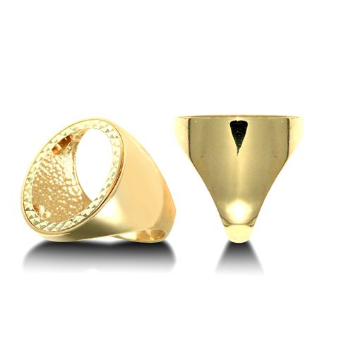 9ct Yellow Gold Full Sovereign Ring – Imperial Time