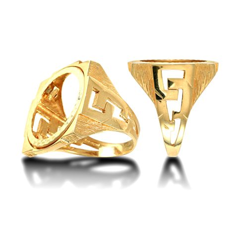 9ct Yellow Gold Full Sovereign Ring – product view