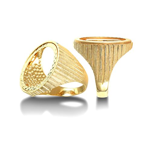 9ct Yellow Gold Full Sovereign Ring – Imperial Time